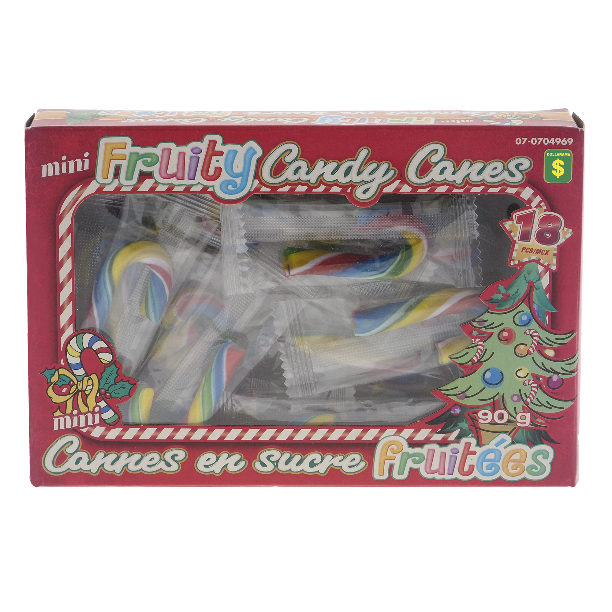 Christmas-Mini Fruit Candy Canes | Dollarama