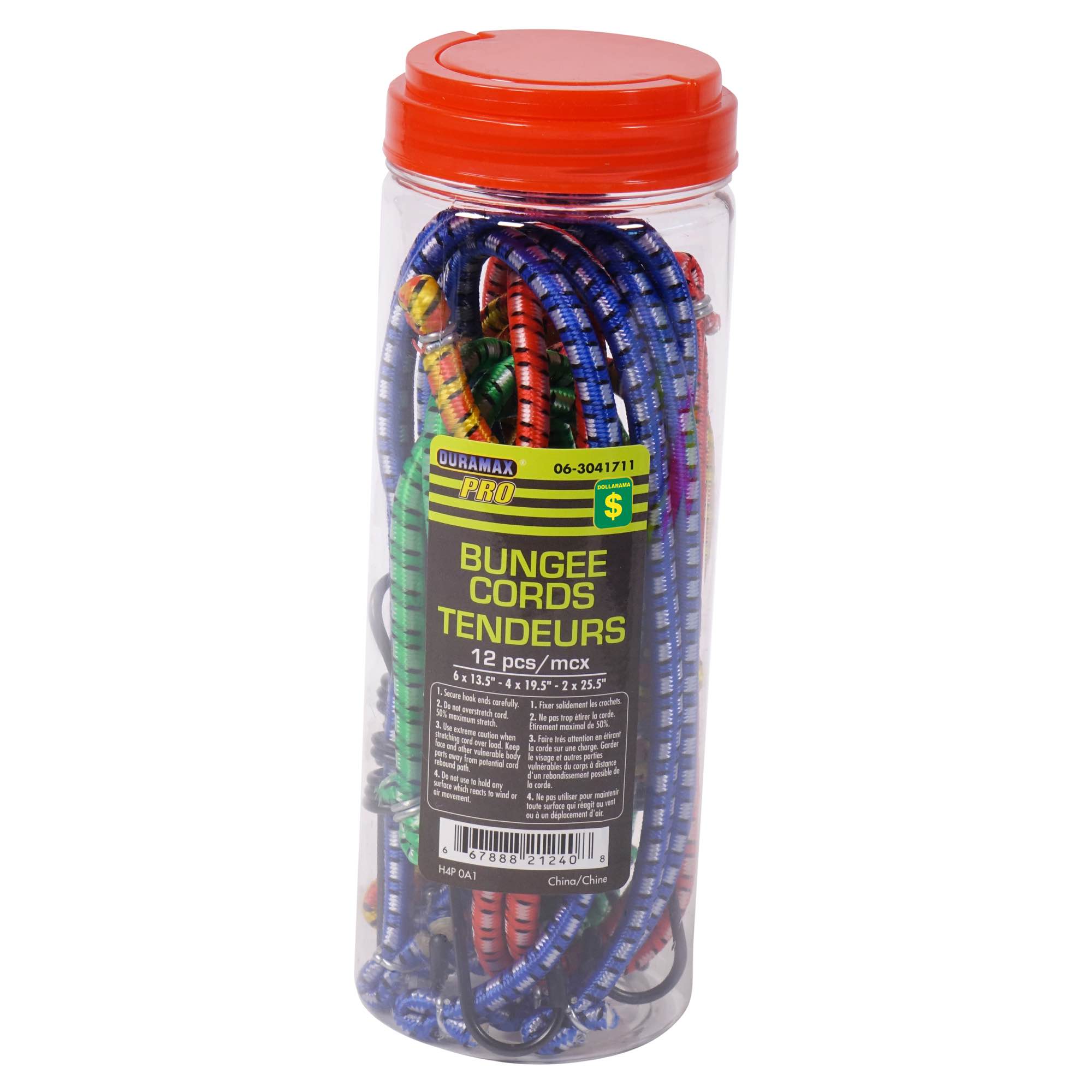 Bungee Cords 12pk Assorted Colours Dollarama