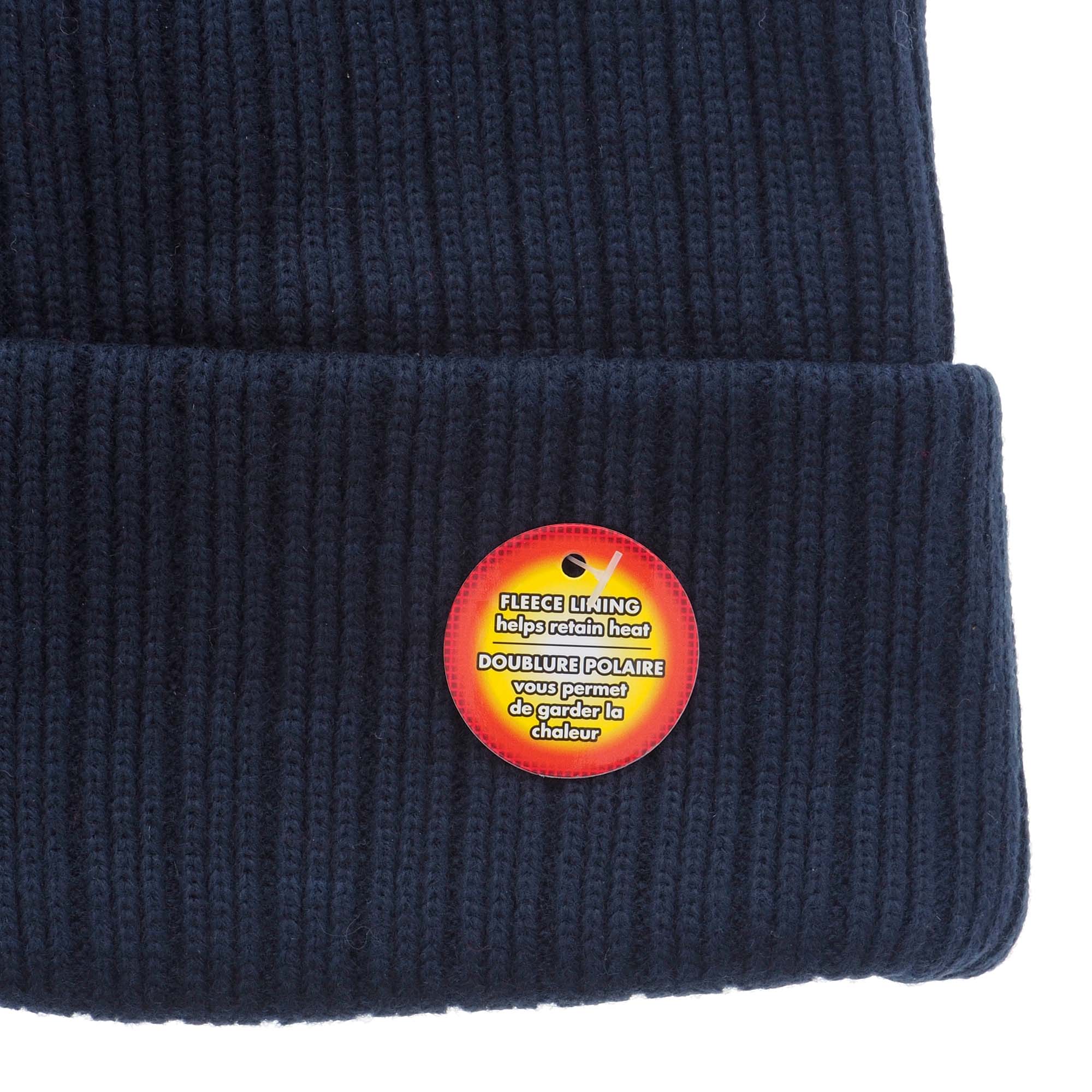 Men's Ribbed Knit Hat with Fleece Lining Dollarama