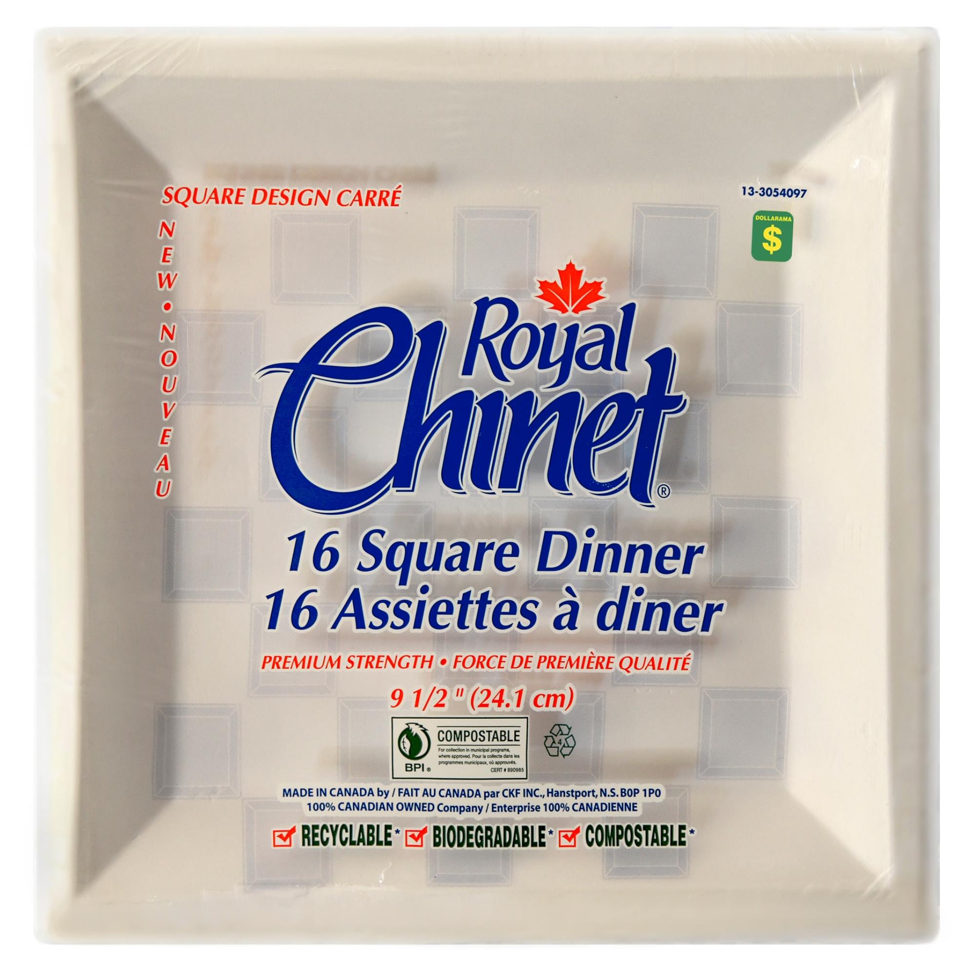 square disposable dinner plates