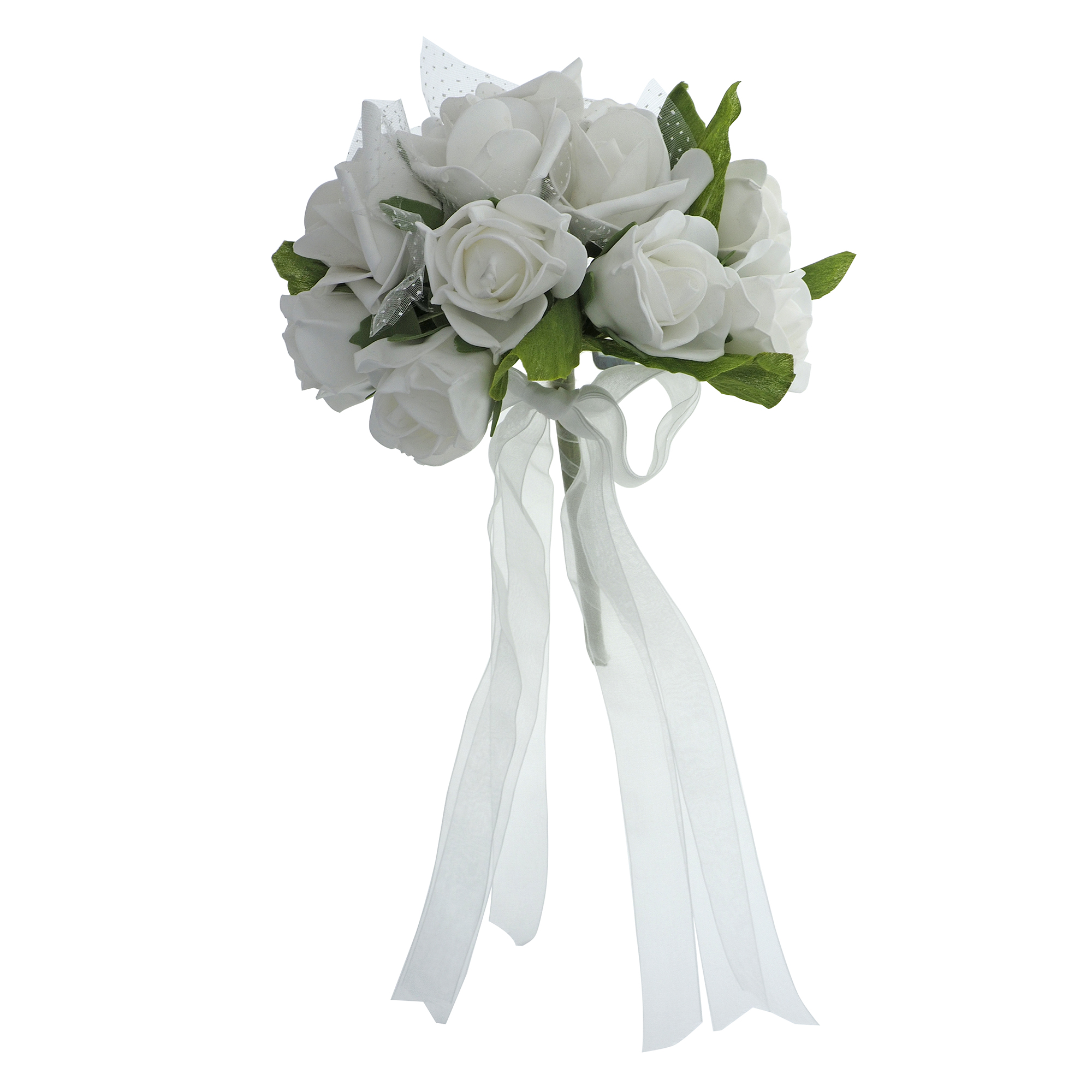 Wedding Bouquet with EVA Flowers and Ribbon | Dollarama