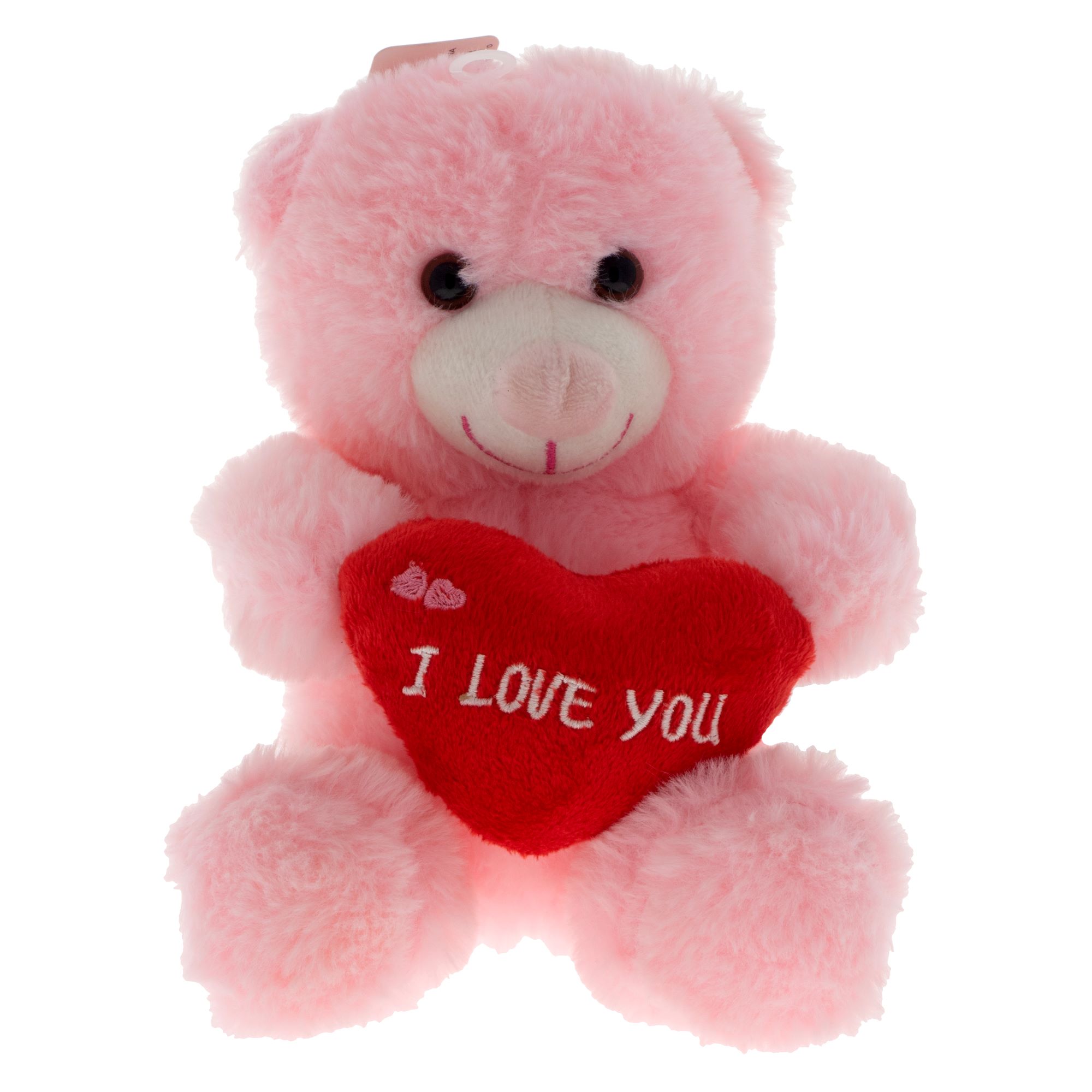 Valentine Plush Bear Holding a Heart | Dollarama